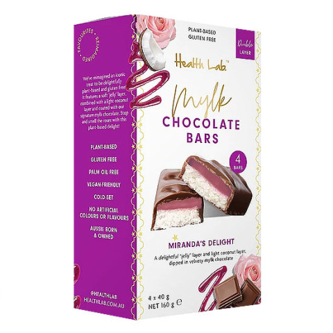 Health Lab Mylk Choc Bars Miranda’s Delight