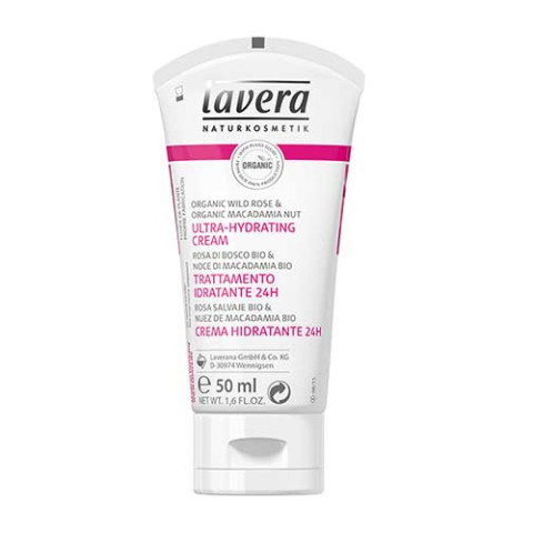 Lavera Ultra-Hydrating Cream for Dry Skin Organic Wild Rose