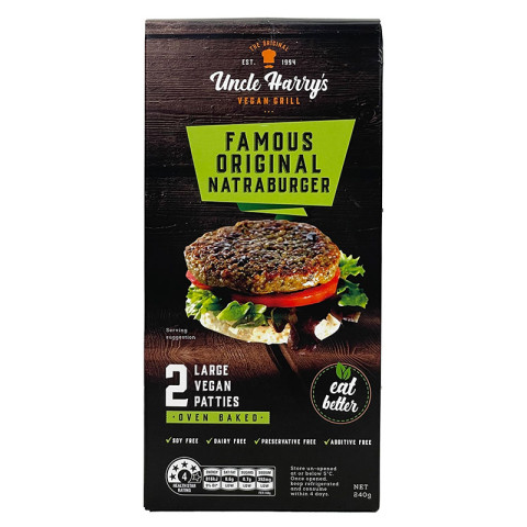 Uncle Harry's Vegan Natraburger - Original