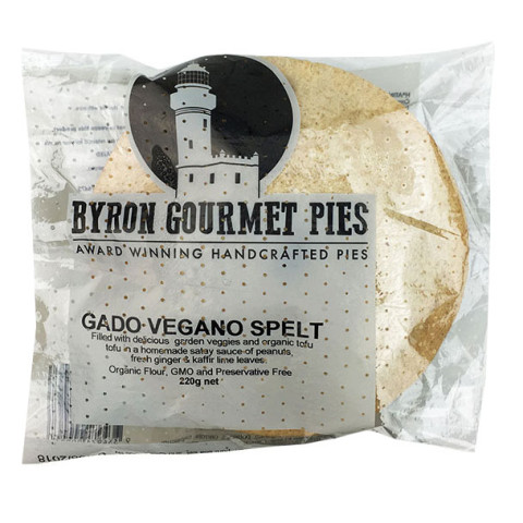 Byron Gourmet Pies Vegan Spelt Gado Vegano Pie
