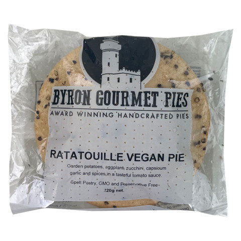 Byron Gourmet Pies Ratatouille Vegan Pie