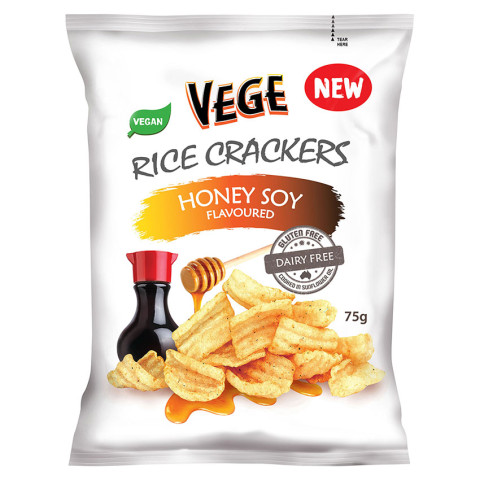 Vege Chips  Vege Rice Crackers Honey Soy