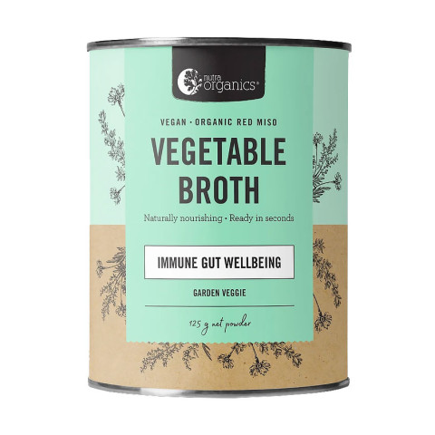 Nutra Organics Vegetable Broth Garden Veggie with Red Miso<br>