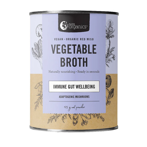 Nutra Organics Vegetable Broth Adaptogenic Mushrooms with Red Miso