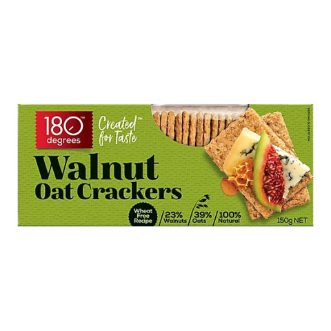 180 Degrees Walnut Oat Crackers