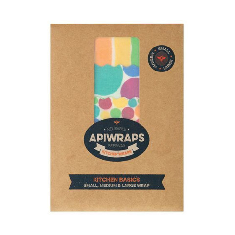 Apiwraps Wax Wraps - 1 sml 1 med 1 lge