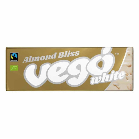 Vego White Chocolate Bar Almond Bliss - Clearance