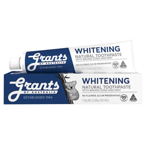 Grants Whitening Toothpaste with Baking Soda and Peppermint