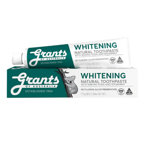 Grants Whitening Toothpaste with Baking Soda and Spearmint