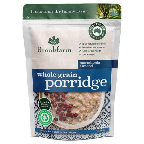 Brookfarm Whole Grain Porridge Macadamia Almond
