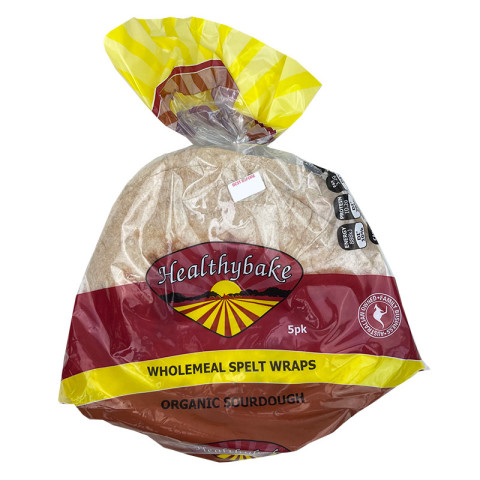 Healthybake Wholemeal Spelt Wraps Organic