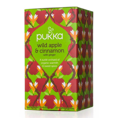 Pukka Wild Apple and Cinnamon with Ginger Tea Bags