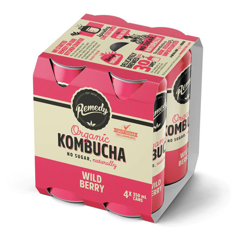 Remedy Wild Berry Kombucha CAN