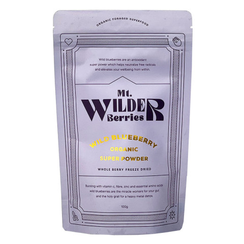 Mt Wilder Berries Organic Wild Blueberry Powder
