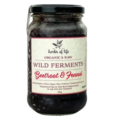 Herbs of Life Sauerkraut Beetroot with Fennel