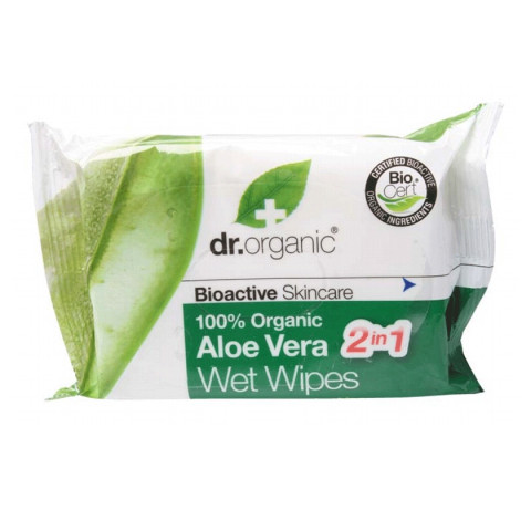 Dr Organic Wipes Aloe Vera