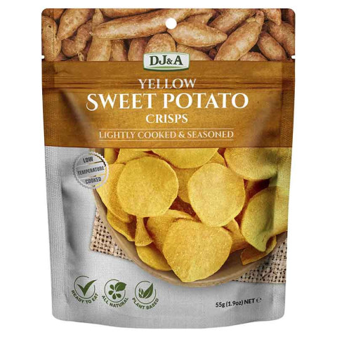 DJ and A Yellow Sweet Potato Crisps