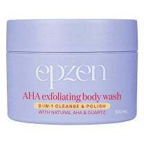 EpZen AHA Exfoliating Body Wash 2-in-1 Cleanse and Polish