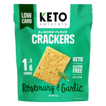 Keto Naturals Almond Flour Crackers Rosemary and Garlic