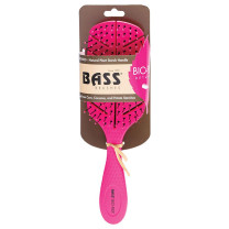 Bass Brushes Bio-Flex Detangler Hair Brush Pink