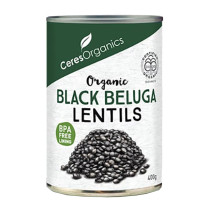 Ceres Organics Black Beluga Lentils Can