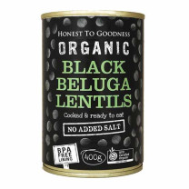 Honest to Goodness Black Beluga Lentils (Cooked)