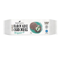 Ceres Organics Black Rice Crackers Lightly Salted Thailand’s Riceberry