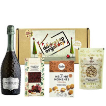 Christmas Hamper Prosecco and Christmas Treats