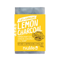 Niulife Coconut Oil Soap Lemon - Charcoal