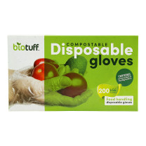 BioTuff Compostable Disposable Gloves Large
