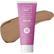 Ethical Zinc Daily Wear Tinted Facial Sunscreen Dark Tint 50