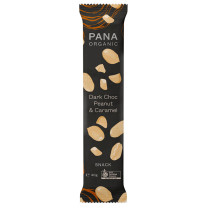 Pana Organic Dark Choc Peanut and Caramel Bar