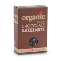 Organic Times Dark Chocolate Coated Hazelnuts