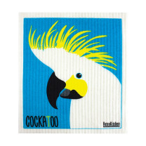 RetroKitchen 100% Compostable Sponge Cloth - Cockatoo