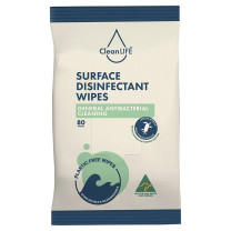 Cleanlife Surface Disinfectant Wipes - Antibacterial