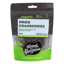 Honest to Goodness Dried Cranberries