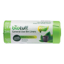 BioTuff General Use Bin Liners Medium Bags - 20L