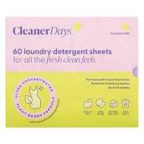 Cleaner Days Laundry Detergent Sheets Fragrance Free