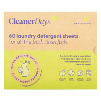 Cleaner Days Laundry Detergent Sheets Lemon and Eucalyptus