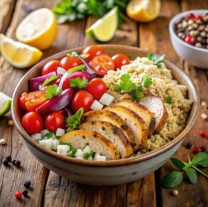 Email Recipe - Lemon Herb Chicken with Quinoa Salad