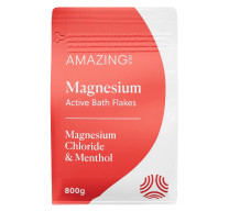 Amazing Oils Magnesium Active Bath Flakes Magnesium Chloride and Menthol