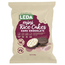 Leda Mini Rice Cakes Dark Chocolate