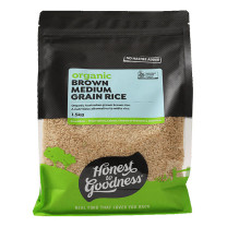 Honest to Goodness Organic Brown Medium Grain Rice