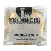Byron Gourmet Pies Organic Chunky Steak Pie Bulk Buy