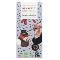 Bennetto Organic Dark Chocolate 82% Super Dark