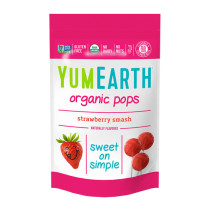 Yum Earth Organic Lollipop Bag Strawberry