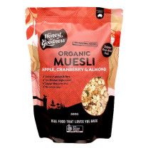 Honest to Goodness Organic Muesli Apple Cranberry and Almond
