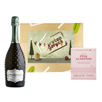 Christmas Hamper Organic Prosecco and Pink Almonds