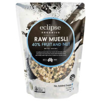 Eclipse Organics Organic Raw Muesli 40% Fruit and Nut