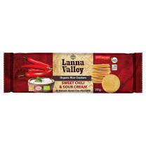 Lanna Valley Organic Rice Crackers Sweet Chili and Sour Cream